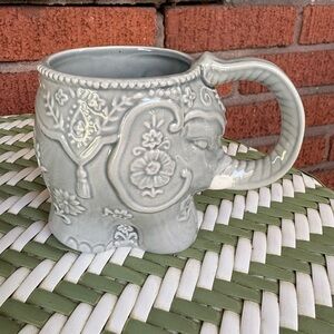 Boston Warehouse Ornate Ceramic Elephant Mug